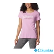 【Columbia 哥倫比亞】女款-Daisy Days™LOGO短袖上衣-粉紅(UAL31250PK/IS)
