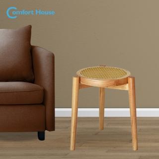 【Comfort House】和風藤編圓凳