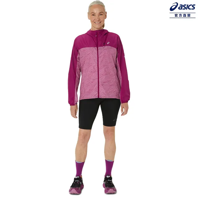 【asics 亞瑟士】女 平織外套 女款 FUJITRAIL 跑步外套(2012C977-500)