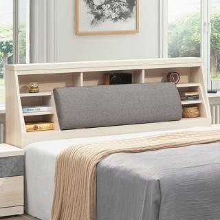 【AS 雅司設計】貝爾清水模雙色5尺床頭箱-153×30×102cm