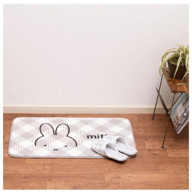 【日本SENKO】MIFFY 米飛兔  卡通地毯 廚房地墊 地毯(50X80CM  平行輸入)