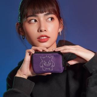 【OUTDOOR 官方旗艦館】母親節禮物 Pokemon聯名款夜光耿鬼零錢包-紫色(ODGO21A07PL)