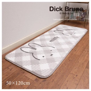 【日本SENKO】MIFFY 米飛兔  卡通地毯 廚房地墊 地毯(50X120CM  平行輸入)