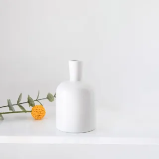 【Floral M】法式奶油陶瓷凱拉小花瓶(插花/花瓶/花器)