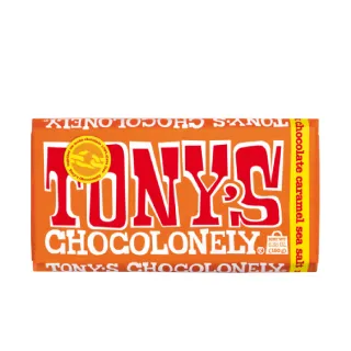 【荷蘭/比利時 Tonys Chocolonely】東尼的寂寞巧克力180g-焦糖海鹽牛奶巧克力
