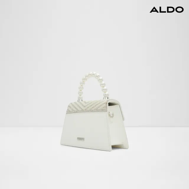 【ALDO】JASMINA-華麗優雅珍珠手提包(銀色)
