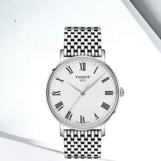 【TISSOT 天梭】EVERYTIME 經典簡約 腕錶 情人節 禮物(T1434101103300/40mm)