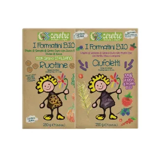 【義大利 ZEROTRE】捲髮夏菈 兒童義大利麵 2入組(兒童專屬的造型義大利麵)