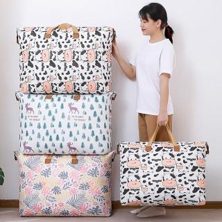 【樂適多】巨無霸手提收納袋 款式隨機一入 MO8813(衣物收納 收納袋 整理袋 搬家袋)