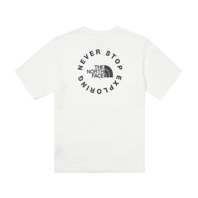 【The North Face】TNF 短袖上衣 品牌標語LOGO M ELBIO GRAPHIC SS TEE - AP 男 白(NF0A88GCFN4)