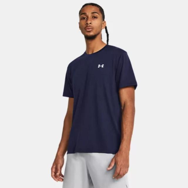 【UNDER ARMOUR】上衣 男款 短袖上衣 運動 UA STREAKER TEE 藍 1382582410(S1114)