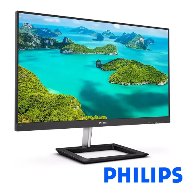 【Philips 飛利浦】278E1A 27型IPS 4K 60Hz 平面美型電腦螢幕(內建喇叭/HDMI/DP/4ms)