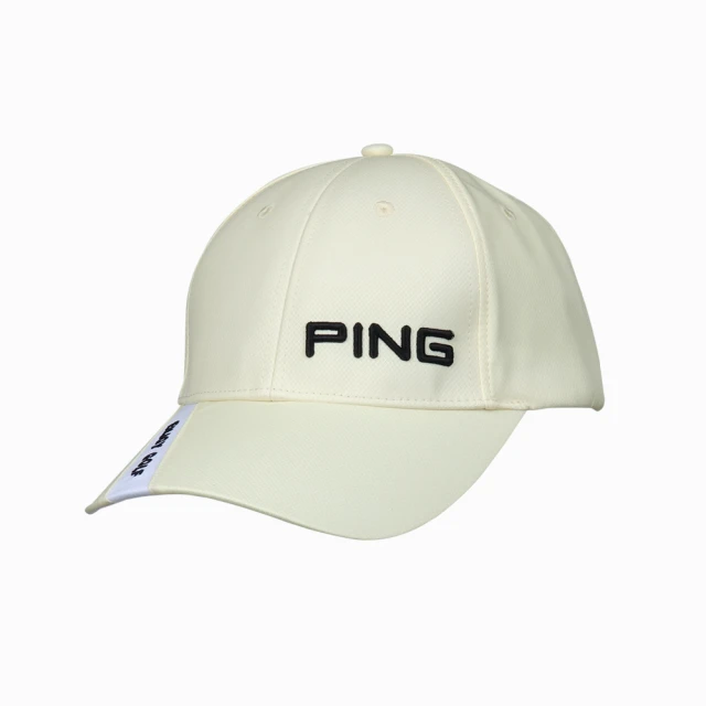 PING 男款LOGO配色高爾夫球帽-黃(GOLF/高爾夫配件/PQ23105-35)