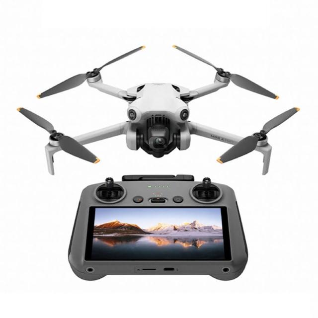【DJI】MINI 4 PRO 帶屏組暢飛套裝 + 1年保險CARE + 256G記憶卡(公司貨-加贈專用停機坪+螺旋槳固定帶)