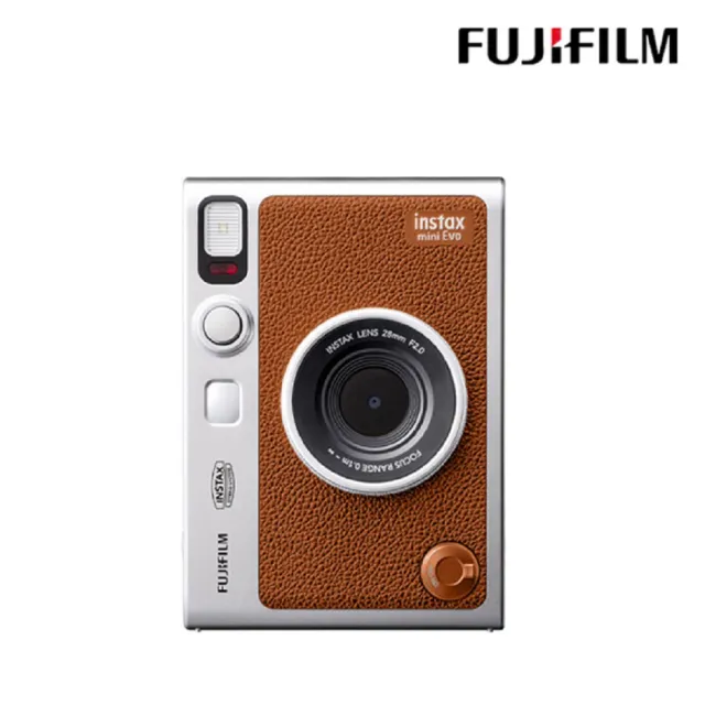 【FUJIFILM 富士】Instax Mini EVO 混合式數位拍立得相機 原廠公司貨(水晶殼空白底片20張...超值組)