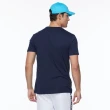 【NAUTICA】男裝 品牌地圖印花短袖T恤(深藍)