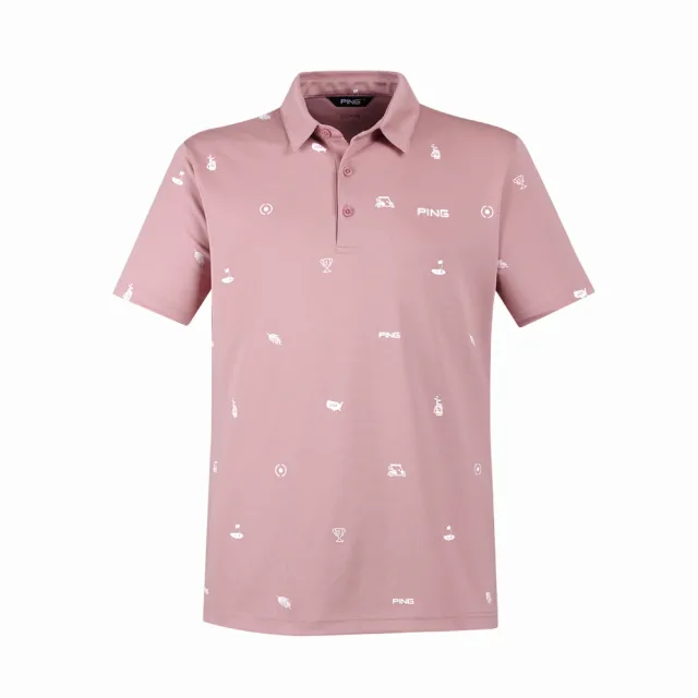 【PING】男款GOLF網眼吸濕排汗抗UV短袖POLO衫-共4色(高爾夫球衫/PA24191)