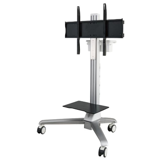 ErgoGrade EGCTP860 ErgoGrade 金電動升降推車 EGCTP860 具備高度藏線設計,美觀且收線自如。無段數電動升降範圍達45-5CM,可自由調整高度不需拆卸任何螺絲。前輪附有剎車系統,設計靈活且轉動順暢,耐重且穩定。適用於家電、冷氣、視聽、按摩等裝置,最大承重80KG,託盤載重15KG。材質為鋼、金、塑膠,具備VESA安裝孔位,最大掛載尺寸800x600mm,產品尺寸為1545 x 383 x 392mm。