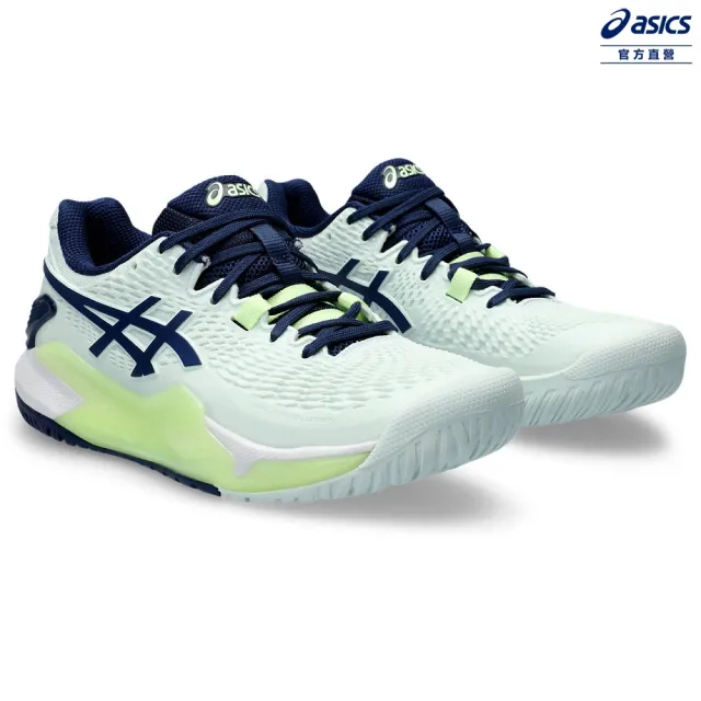 【asics 亞瑟士】GEL-RESOLUTION 9 女款 法網配色 網球鞋(1042A208-301)