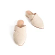 【KOKKO 集團】交叉編織感微寬楦穆勒鞋(白色)