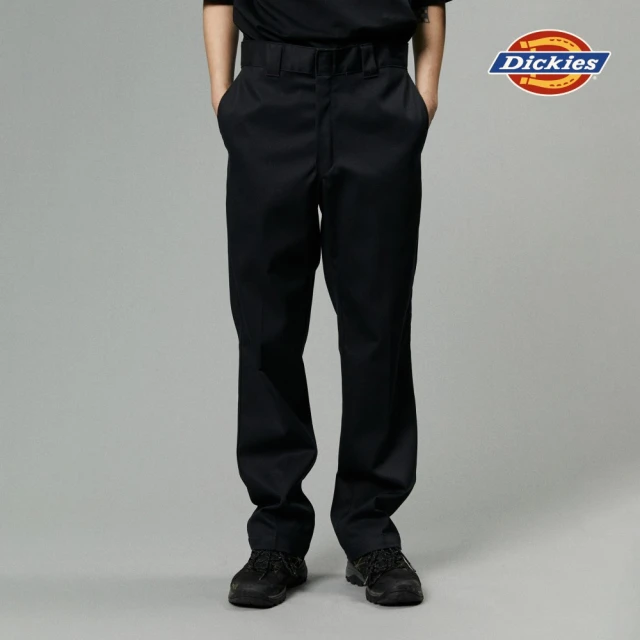 【Dickies】男款黑色經典874彈性抗皺材質工裝長褲｜DK012942BLK