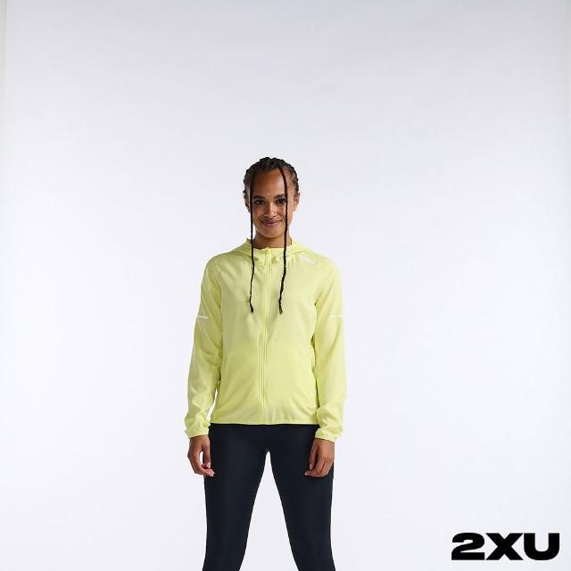 【2XU】女 Aero運動外套(淺黃/反光白)