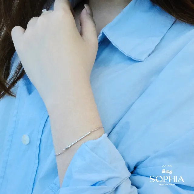 【蘇菲亞珠寶】18K 流螢 鑽石手鍊