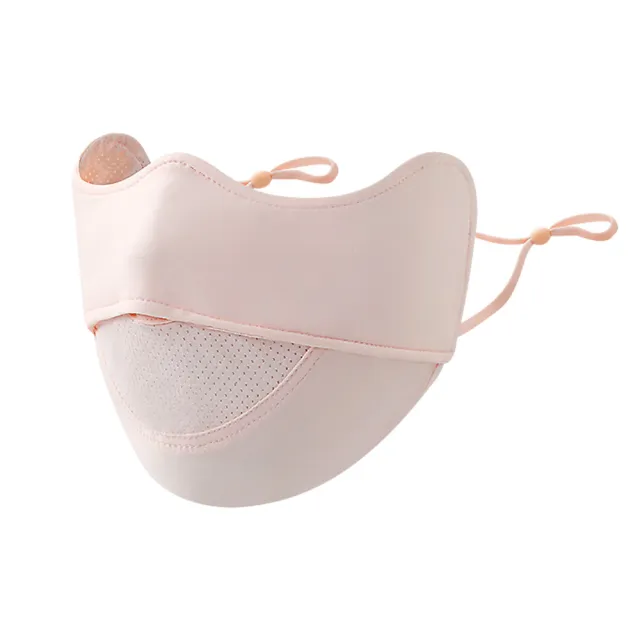 【SUNORO】UPF50+護眼角防紫外線透氣冰感口罩 冰絲防曬面罩(抗UV 可水洗 3D立體 涼感)