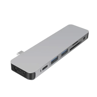 【HyperDrive】7-in-1 USB-C Hub-銀(適用M1/M2/M3)