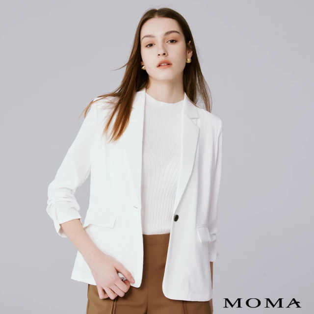 【MOMA】俐落七分袖西裝外套(兩色)