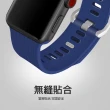 【樂邁家居】Apple Watch 運動風格矽膠錶帶 42/44/45/49mm(柔韌矽膠/輕鬆拆卸/親膚材質)