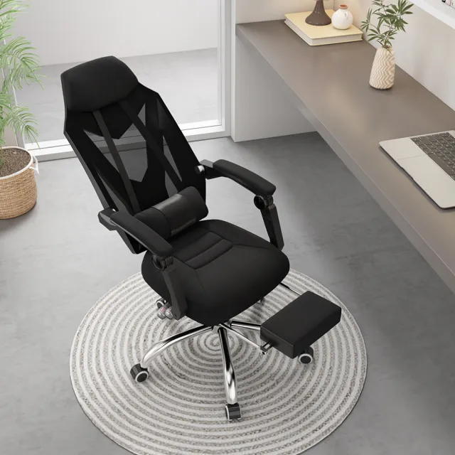 【AUS】Maurice銳利2D紓壓線條結構人體工學電腦椅/辦公椅(會議椅/置腳抬)