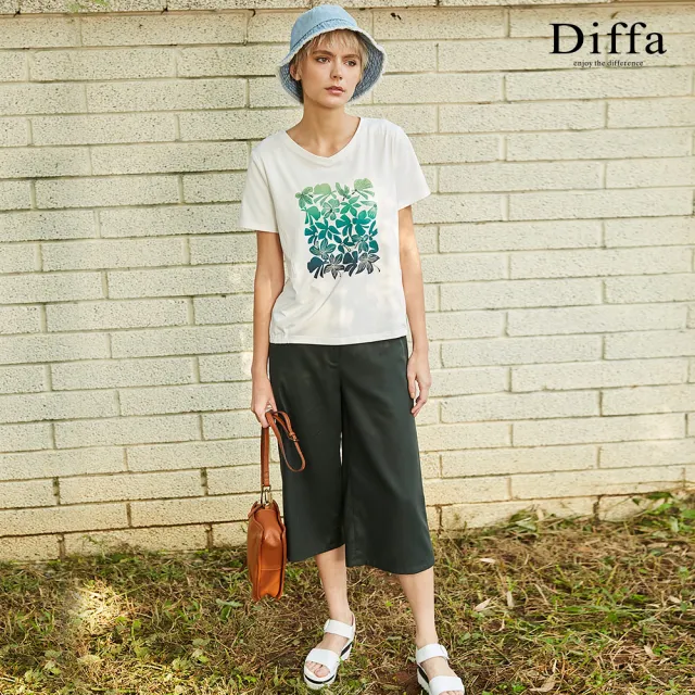【Diffa】美型口袋設計長褲-女