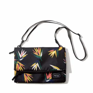【KIU】交換禮物 日本 原廠貨 中性 WATER REPELLENT STORAGE SACOCHE 隨身包 健行/生活/旅行 南?花 