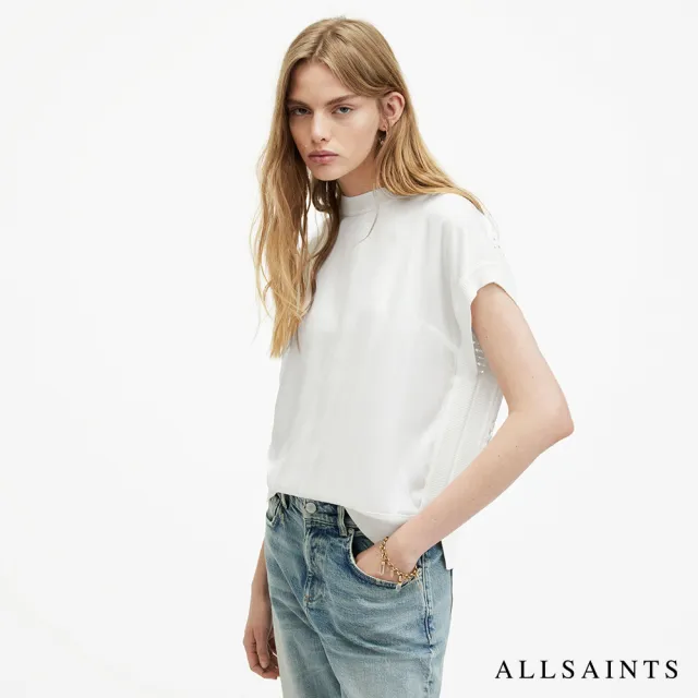 【ALLSAINTS】MARTI 人造絲鉤針編織上衣 WK539Z(常規版型)