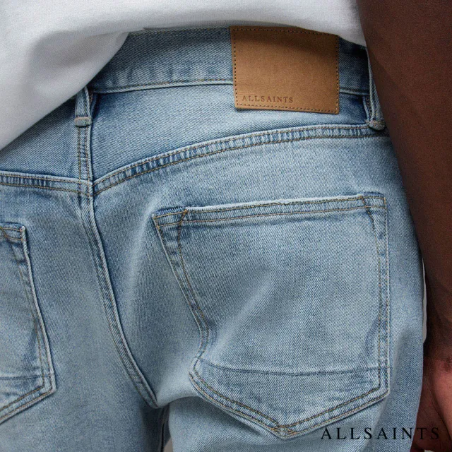 【ALLSAINTS】REX 俐落中腰彈力修身牛仔褲 ME032Z(修身版型)