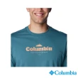 【Columbia 哥倫比亞 官方旗艦】男款-CSC™LOGO短袖上衣-碧綠色(UAO13630JP/IS)
