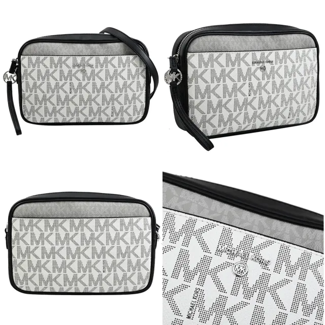 【Michael Kors】新版經典LOGO MK印花拼接手提包方包斜背包(多色可選)