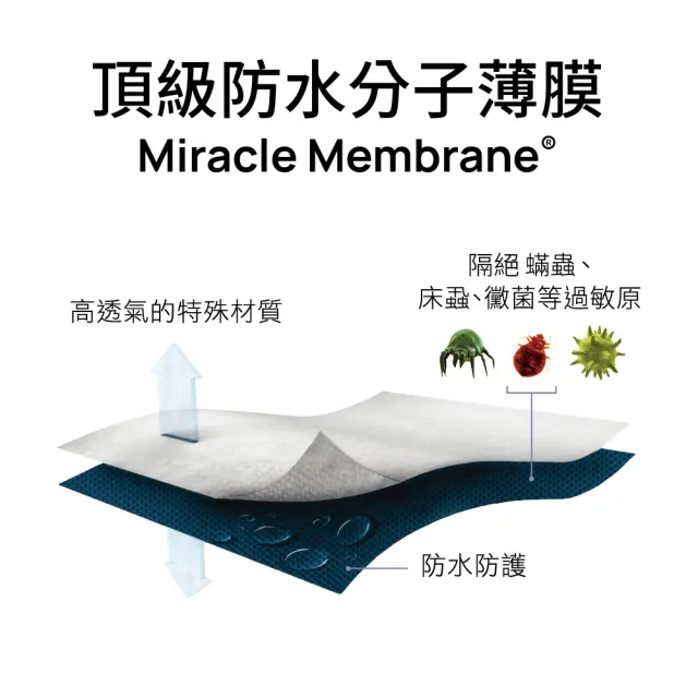 【寢之堡】西班牙天絲床包式防水保潔墊(雙人特大6x7)