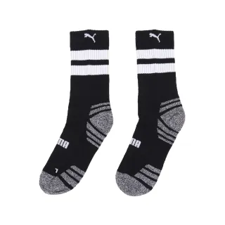 【PUMA】襪子 Fashion Crew Socks 男女款 黑 白 長襪 中筒襪 單雙入(BB1414-02)