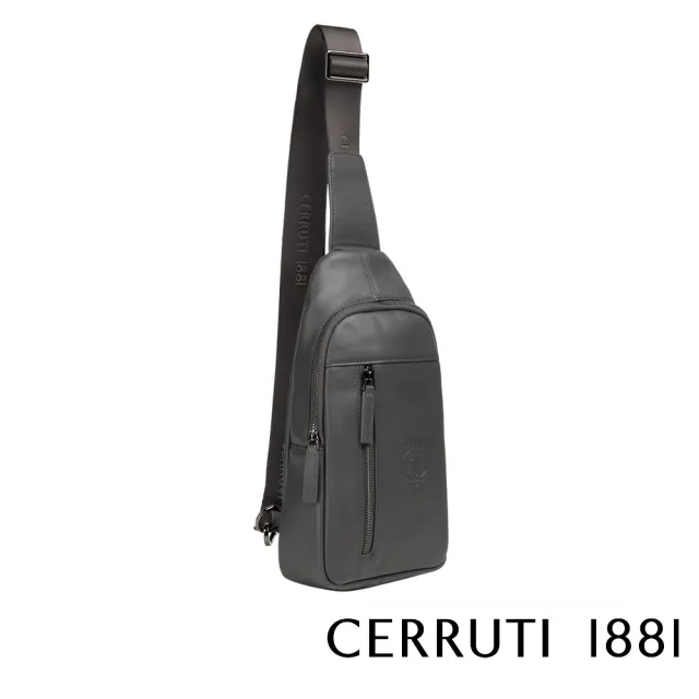 Cerruti 1881】頂級義大利小牛皮斜肩包(灰色CEBO05150M) - momo購物網 