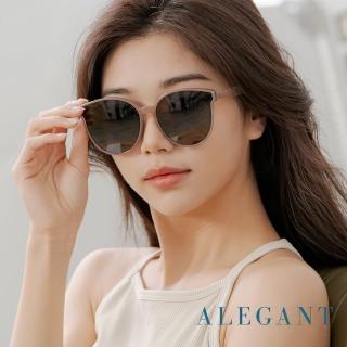 【ALEGANT】個性時尚TR90寶麗來偏光墨鏡/UV400圓框太陽眼鏡(設計師臺灣品牌/露營用品/輕奢穿搭)
