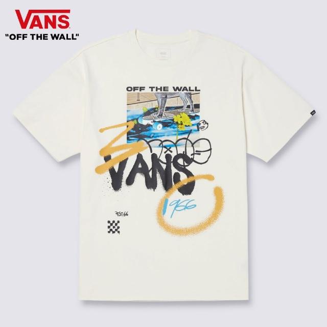 【VANS 官方旗艦】Collage 男女款米色短袖T恤