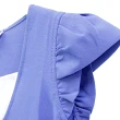 【Gennies 奇妮】壓褶假二件上衣-紫藍(孕婦裝 修身 抓皺)