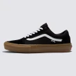 【VANS 官方旗艦】Skate Old Skool 男女款黑色專業滑板鞋/休閒鞋/帆布