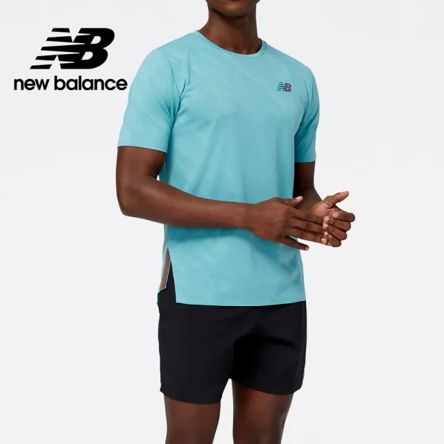 【NEW BALANCE】NB ICEX 涼感透氣短袖上衣_男裝_湖綠色_MT23281FAD(美版 版型偏大)