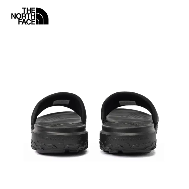 【The North Face 官方旗艦】北面女款黑色品牌LOGO輕便拖鞋｜8A99KX7