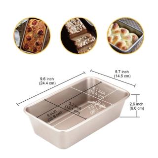 【Chefmade學廚原廠正品】2磅不沾長方吐司麵包模(WK9039中號吐司烤模吐司模)