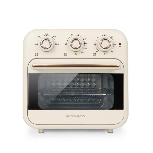 【NICONICO】16L多功能氣炸烤箱 氣炸鍋 電烤箱 NI-GB2307(台灣公司原廠一年售後保固)