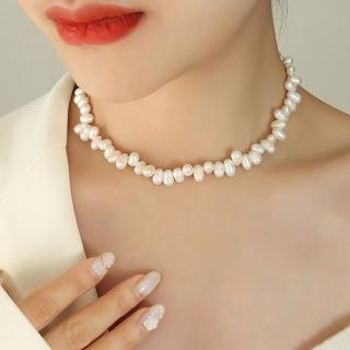 【赫本珠寶】優雅百搭不規則天然珍珠(0.8cm)